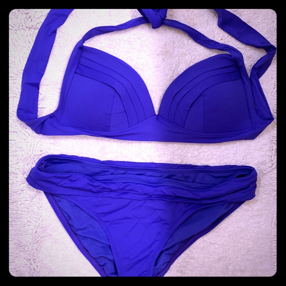 Cobalt blue 2 piece swimsuit!